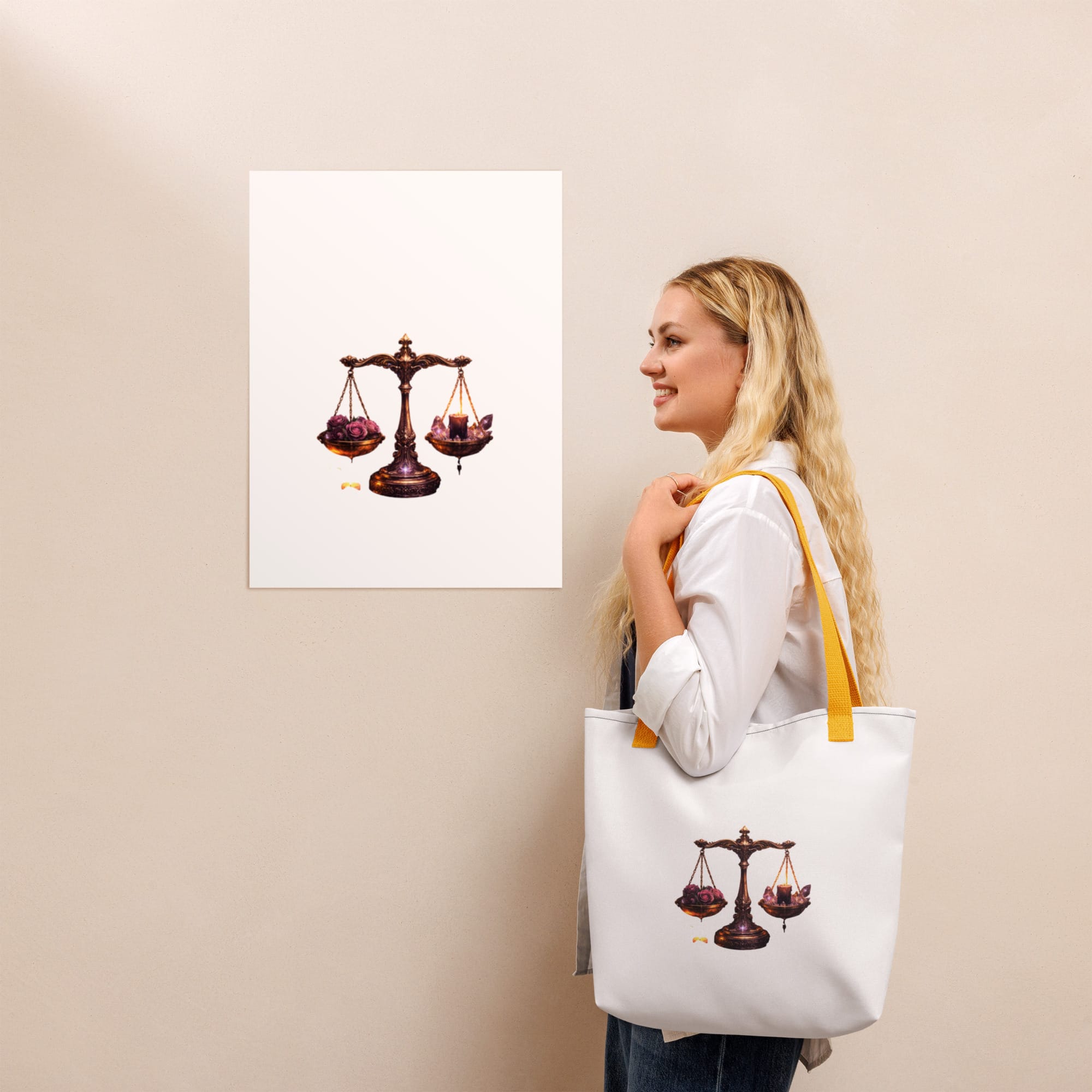 Libra All Over Print Tote Bag