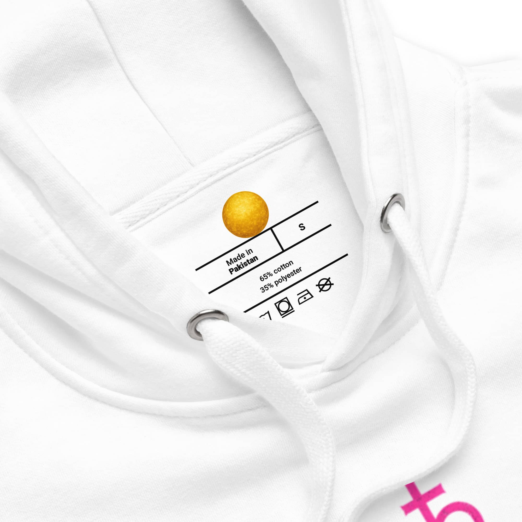 Saturn Return White Hoodie styled view